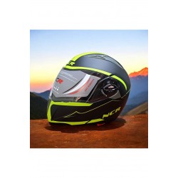 Ncr Çene Açılır Kask Action 13007 - M - Mat Siyah - Neon Yeşil