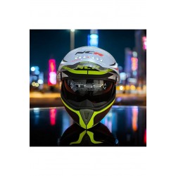 Ncr Çene Açılır Kask Action 13007 - M - Mat Siyah - Neon Yeşil